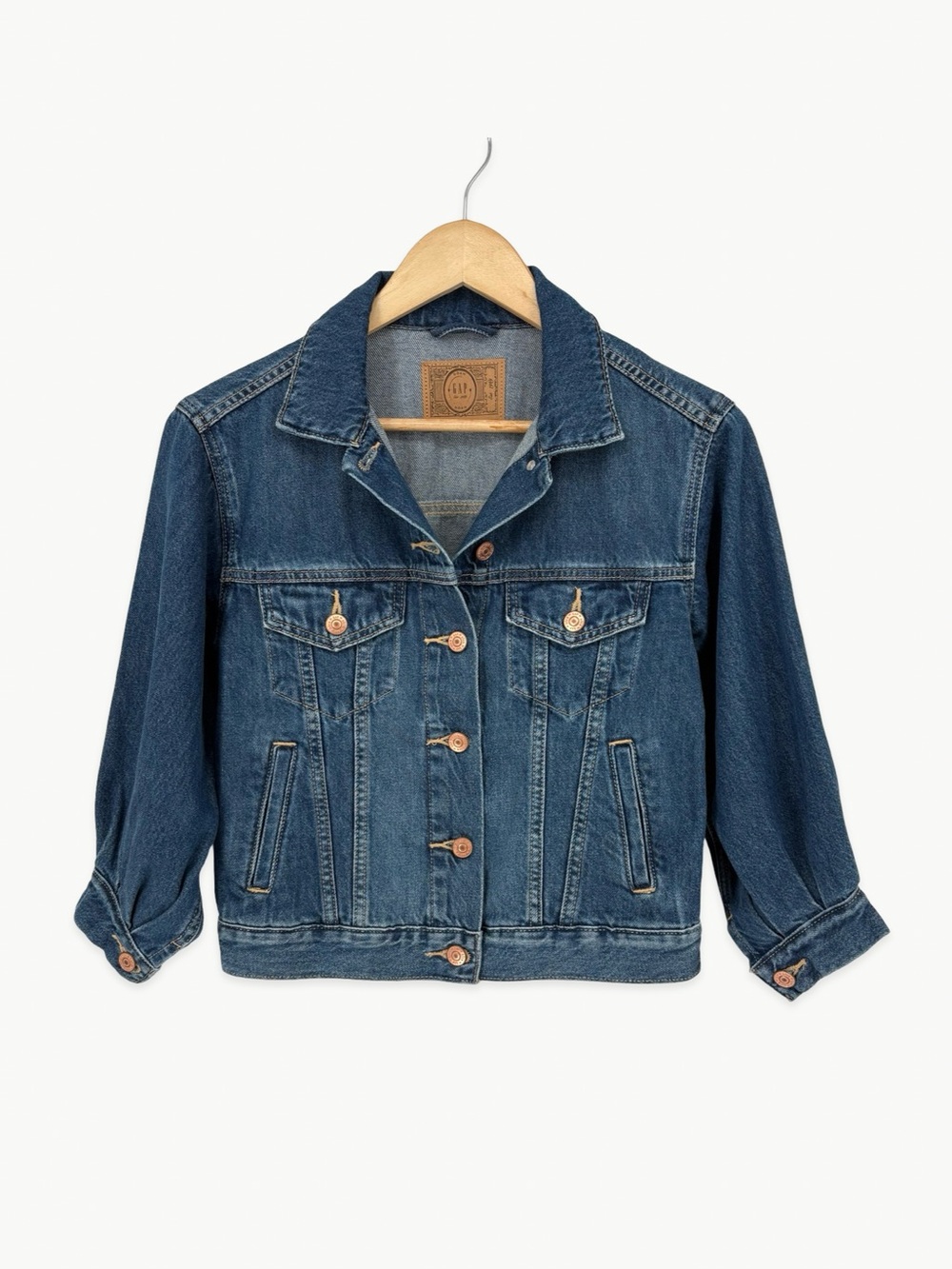 Gap × DÔEN Oversized Icon Denim Jacket Girls Size Small 6/7 Medium Indigo